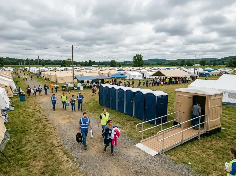 disaster-relief-camp-restrooms-010 — frequently asked questions, Dumpster & Portable Bathrooms Rental in Wyndham, VA
